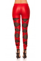 Sexy KouCla leggings with loops Red